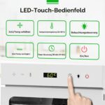 oiyocemo Dörrautomat Edelstahl 6 Etagen – Dehydrator mit Temperaturregler 30-90°C & Timer – Bild 5