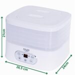 Adler AD 6658 Lebensmittel-Dehydrator mit LCD-Display – 5 Etagen für optimale Trocknung – Bild 3