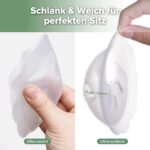 haakaa Petal Soft Silikon-Milchauffangbecher – Auslaufsicher & diskret, 2er Set – Bild 4