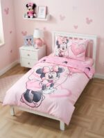 Minnie Mouse Babybettwäsche 100x135 cm – 100% Baumwolle Oeko-Tex für Mädchen – Bild 2