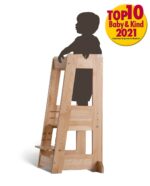 tiSsi® Lernturm Felix – Mitwachsender Montessori Entdeckerturm aus Buche, höhenverstellbar – Bild 4