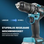 AUTOJARE 13mm Akku Schlagbohrschrauber mit Makita 18V – 90 N.m bürstenlos – Bild 7