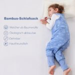 ToyaTec Baby Schlafsack XL mit Füssen 2,5 Tog – Bambusrayon Schlafdecke für Winter – Bild 5