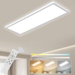 Bowfar LED Deckenleuchte 24W, 58x20cm – Dimmbar mit Fernbedienung für alle Räume – Bild 2