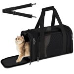 vsshe Hundebox Faltbar L40×B25×H25 cm – Transportbox für Hunde & Katzen