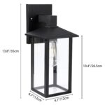 EBION Aussenwandleuchte E27 Aluminium – Moderne Wandlampe IP44 für Terrasse & Haustür – Bild 5
