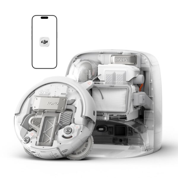 DJI ROMO P Saugroboter mit Wischfunktion – 25.000 Pa Saugkraft & intelligente Hinderniserkennung