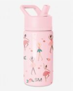 Simple Modern Summit Kindertrinkflasche 415ml mit Strohhalm – Isolierte Edelstahl-Trinkflasche Pink Ballerina – Bild 9