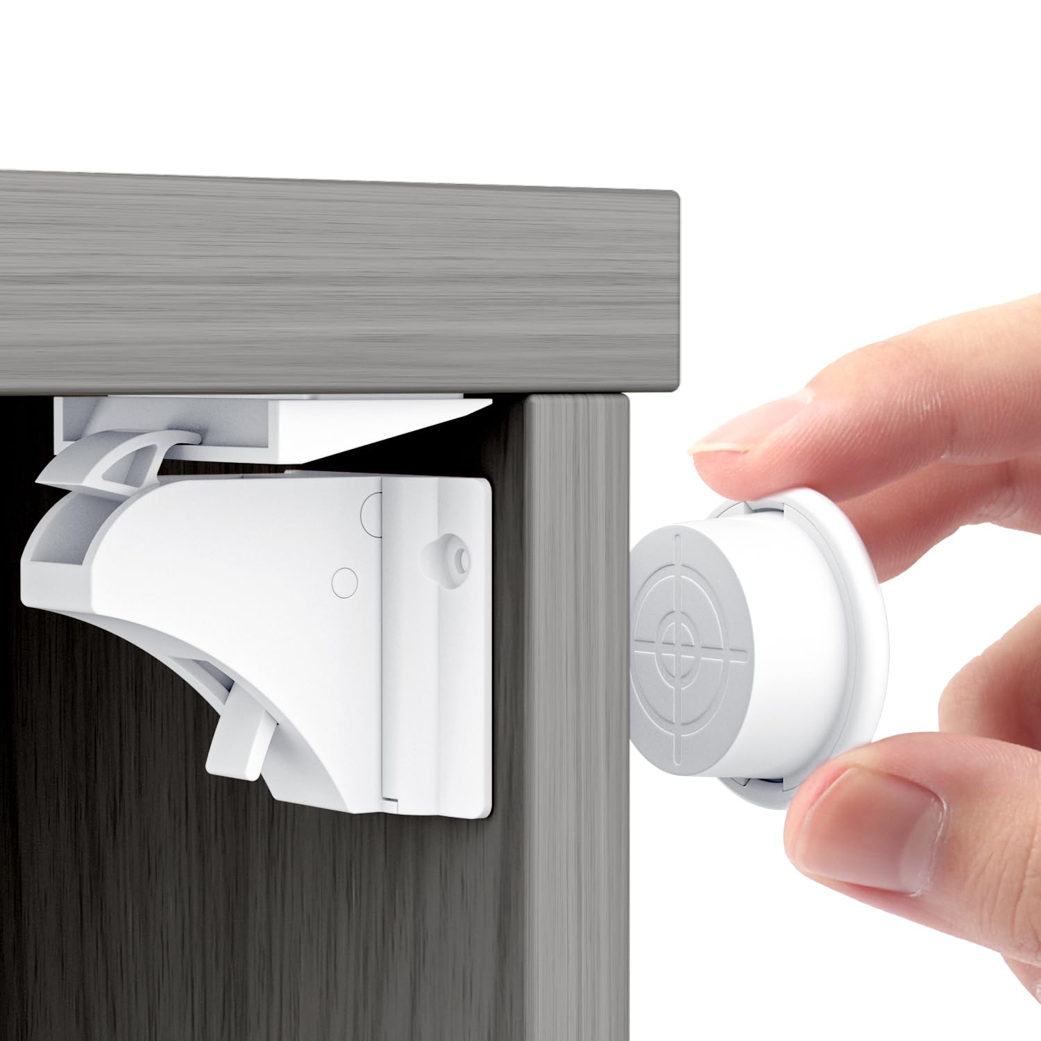 Magnetische Kindersicherung Schrank & Schubladen – Unsichtbar, ohne Bohren, 12er Set mit Schlüsseln