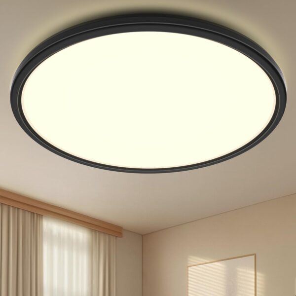 Swoieltr LED Deckenleuchte 30cm ultradünn – dimmbar mit Fernbedienung & Farbtemperatur