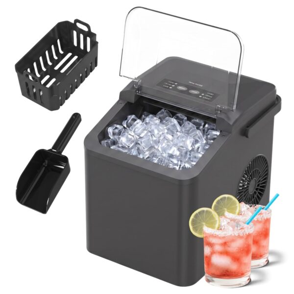 Taurus Eiswürfelmaschine 130 W – 12 kg/24 h mit SilentFreeze & Selbstreinigung