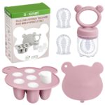 JEXFUN Fruchtsauger Baby 3er-Set – Zahnungshilfe & Obstschnuller ab 6 Monaten, BPA-frei