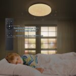OPPEARL LED Deckenlampe 28cm Dimmbar mit Fernbedienung – 2400LM Sternenhimmel für alle Räume – Bild 4