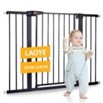LAOYE Treppenschutzgitter 92 cm Höhe, 75-124 cm Breite – Sicheres Türgitter ohne Bohren – Bild 9
