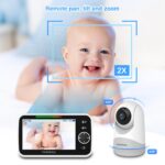 HelloBaby Babyphone mit Kamera – 5 Zoll Monitor, WLAN-frei, 30h Akkulaufzeit – Bild 5