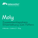 Bebeconfort Moly Sitzerhöhung – Tragbarer Kindersitz 6 Mon.–3 Jahre, 3 Höhen & Tablett – Bild 4