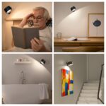 Coollamp LED-Wandleuchte mit USB-Ladung – 3 Farbmodi, 360° drehbar, Touch Control – Bild 6