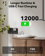 Tedmos Akku-Deckenleuchte mit Bewegungsmelder – 12000mAh, IP54, Fernbedienung, Badezimmer – Bild 4