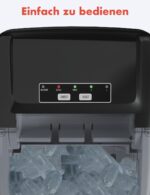 KitchenBrothers Eiswürfelmaschine – 12 kg Eis/24h, 2 Liter Tank, leise – Bild 4