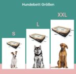 Emmi-pet Orthopädisches Hundebett 120x85cm – Ergonomisches Hundesofa für grosse Hunde – Bild 2
