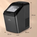 Klarstein Eiswürfelmaschine 2,9 L – 15 kg Eis täglich, kleine & grosse Würfel – Bild 7