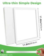 zemty LED Deckenleuchte 24W 29.5cm – Flach, 3 Farbtemperaturen, IP44 Wasserdicht – Bild 4
