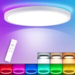 Oraymin LED Deckenleuchte Ø30cm, 24W 3300lm – RGB Farbwechsel & Dimmbar mit Fernbedienung – Bild 8