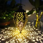 2er Set Solar Hängelaternen mit LED – Wasserdichte Gartenleuchten für Balkon & Terrasse – Bild 3