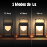 Collasis Solar-Campinglaterne mit 10 RGB-Farben & Type-C Aufladung – IP54 Wasserdicht für Garten & Terrasse – Bild 6