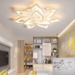 FUMIMID LED Deckenlampe 10-flammig Blume – Dimmbar mit Farbtemperaturwechsel für Wohn- & Schlafzimmer