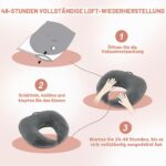 JOVELL Stillkissen 65x60cm – Ergonomisches Multifunktionskissen mit Tragegriff & Samtbezug – Bild 7