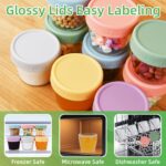 Aolso Babybrei Aufbewahrungsbehälter 6er-Set Glas – Sichere Lagerung für Babynahrung – Bild 6