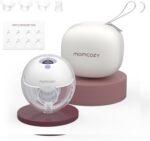 Momcozy M5 Elektrische Milchpumpe Freihändig 24mm – Tragbare Brustpumpe mit Mikrovibration