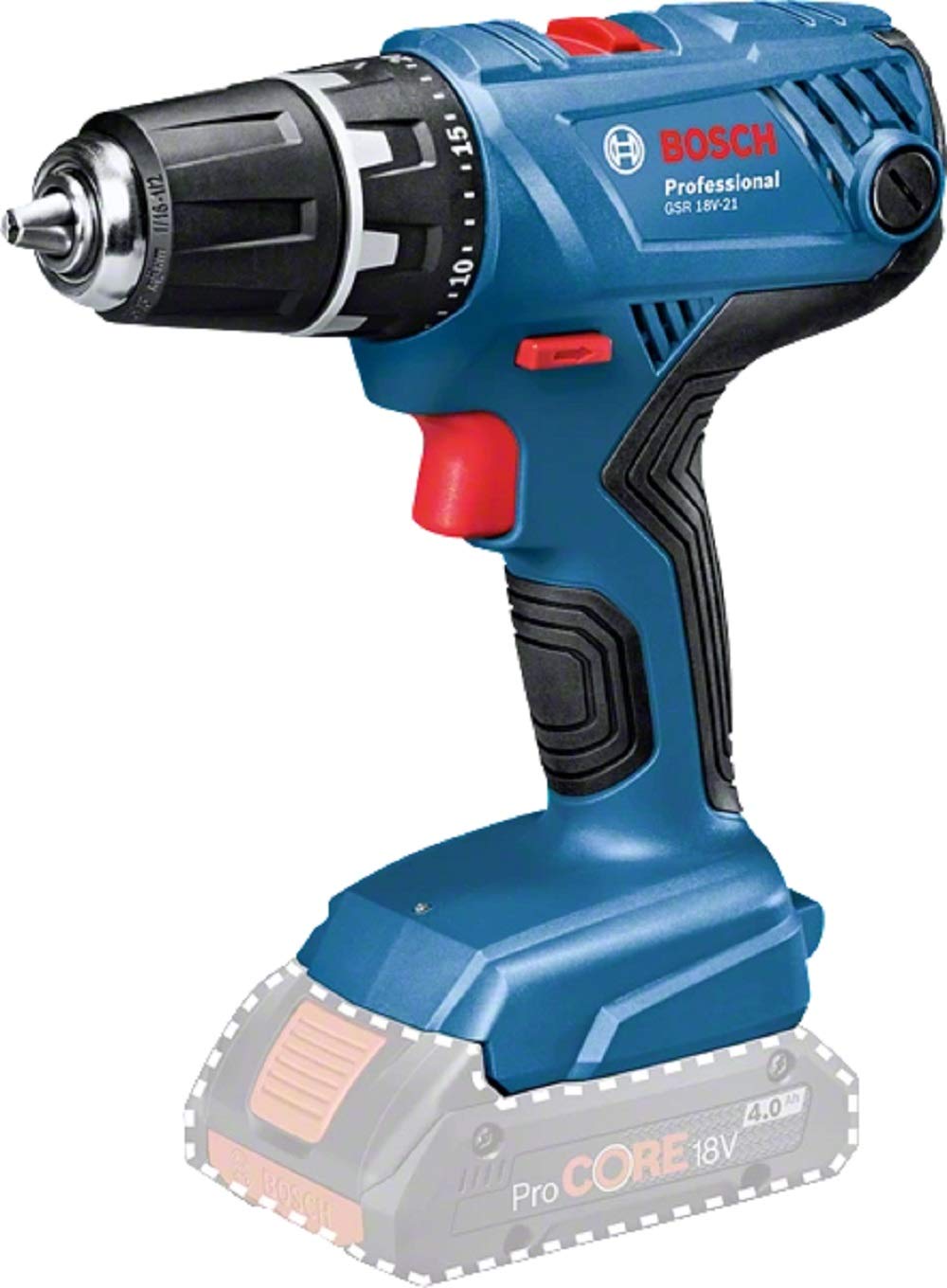 Bosch Professional GSR 18V-21 Akku-Bohrschrauber – 55 Nm für Profis