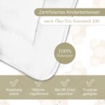 KiGATEX Baby Bettdeckenset 100x135+40x60 cm mit Bärchen – Ganzjahresdecke OEKO-TEX® zertifiziert – Bild 5