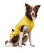 TRIXIE Hunde-Regenmantel Gr. S – Wasserdichte Regenjacke mit Reflektoren für sicheren Wetterschutz