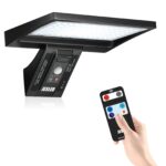 JESLED Solarleuchte 104 LED 8W mit Bewegungsmelder – Sichere Aussenwandleuchte IP65 für Garten