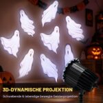 3D Halloween Projektor Outdoor – Dynamische Geistereffekte mit LED-Technologie für Haus & Garten – Bild 3
