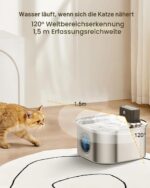 VinDox 3.2L Kabelloser Katzenbrunnen mit Bewegungssensor – Intelligenter Trinkbrunnen für Katzen – Bild 7