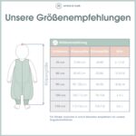 emma & noah Baby Schlafsack mit Füssen 2.5 TOG – Bio-Baumwolle für Herbst & Winter – Bild 6