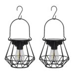 Kimjo Solarlaterne Hängend 2er Set – IP65 Wasserdicht mit Warmweiss LED für Garten & Balkon – Bild 7
