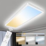 YIFMOO 24W LED Deckenleuchte dimmbar 2700K-6500K – Flaches Panel 60x20cm mit Fernbedienung – Bild 2