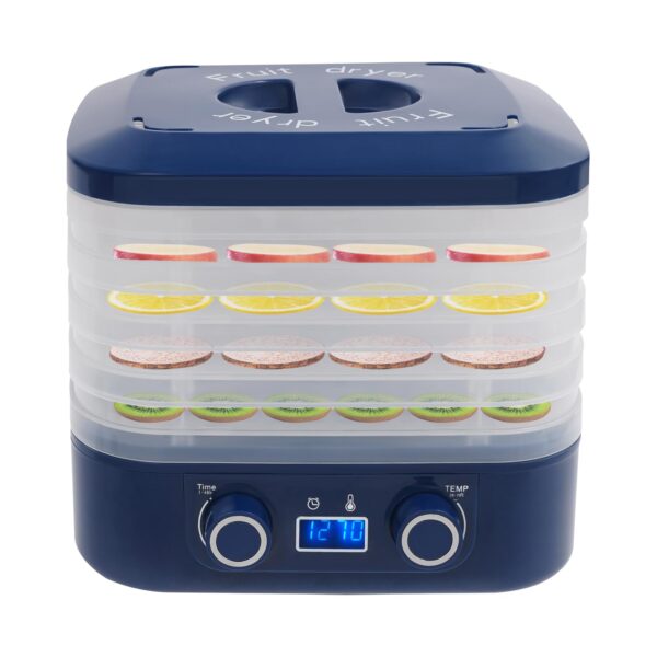 Lightakai Dörrautomat mit 5 Tabletts – Lebensmitteltrockner mit Temperaturregler & Timer