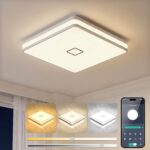 32 cm LED Deckenleuchte 24W Dimmbar mit APP – Smart Badezimmerlampe IP44 für alle Räume