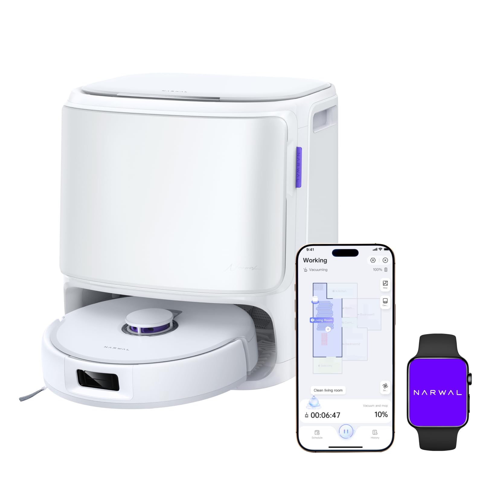 NARWAL Freo X10 Pro Saug- und Wischroboter – 11.000 Pa mit Anti-Tangle & Selbstreinigung