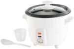Rosenstein & Söhne Mini-Reiskocher 0,6 L – Vollautomatisch mit Warmhaltefunktion für 2–3 Personen