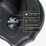 HOFTRONIC Huron LED-Wandleuchte mit Bewegungsmelder – IP44 Aussenleuchte E27 Schwarz – Bild 8