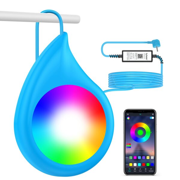 LyLmLe 20W RGB LED Poolbeleuchtung – IP68 Unterwasserlicht mit App-Steuerung für Pools