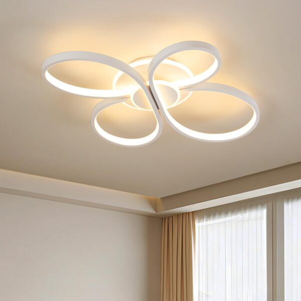 Amdelne LED Deckenleuchte Blüten-Design 42W 5300lm – Dimmbar mit Fernbedienung