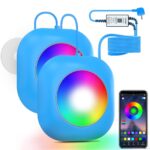 LyLmLe LED-Poolbeleuchtung 40W Doppel-Licht – APP-gesteuert mit Timer & 1600 Lumen